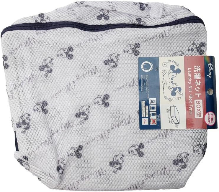 Box Type Laundry Net for Shirts | Mickey & Minnie Print | White | Protective Washing Bag for Delicates - Image 1